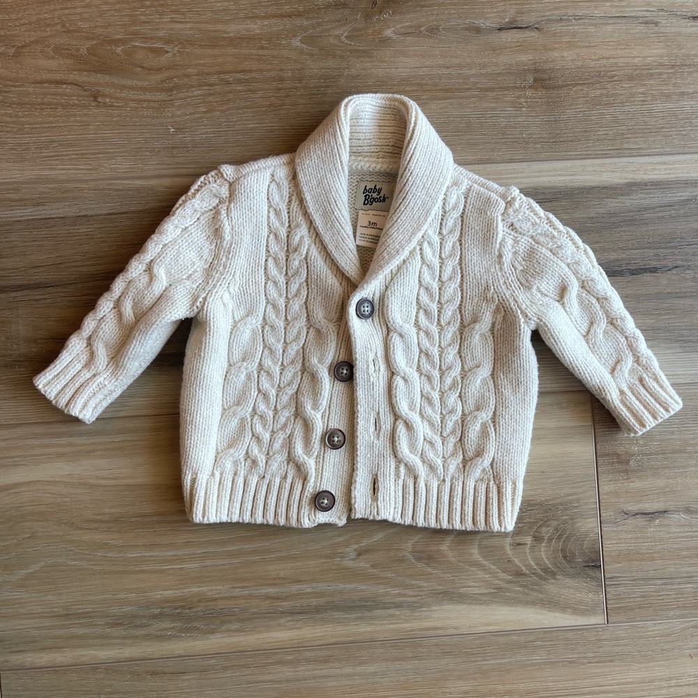 Cozy Cable Knit Cardigan - Cream